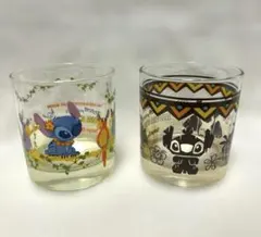 ディズニーランド購入　リロ＆スティッチ　ガラスコップ2個セット