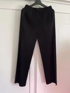 新品　プリーツワイドパンツ　F