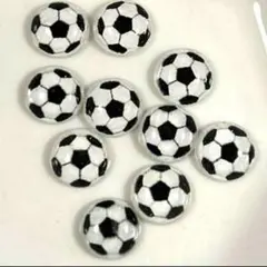 サッカー部ボール　ネイルパーツ　10個セット　推し活などに