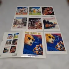 東京ディズニーランドレトロ ポストカードセット