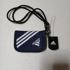 adidas 財布 ネックストラップ付き