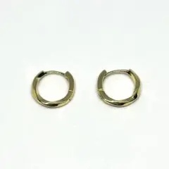 【No.95】ツイストゴールド ピアス silver925 アクセサリー