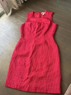 Banana Republic 赤 ノースリーブ ワンピース 4