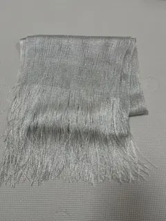 シルバー フリンジ ストール