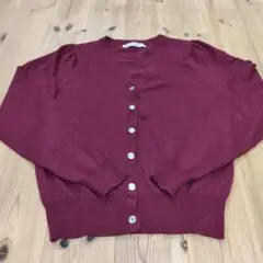 【値下】MAJESTIC LEGON 【えんじ色】カーディガン 美品