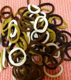 弾力性ヘアゴム　大大お得　100個セット๑•᎑•๑