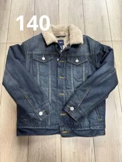 GapKids ボア襟付き デニムジャケット 140