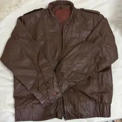 古着屋 茶色 レザージャケット
