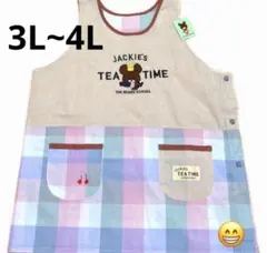 【新品】保育士キャラクターエプロン くまのがっこう (ジャッキー)3L~4L