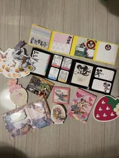 ディズニーDisney メモ用紙・付箋・シールセット