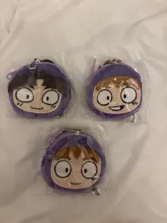 忍たま乱太郎　ミニポーチキーホルダー 竹谷八左ヱ門　不破雷蔵　鉢屋三郎 5年ろ組