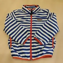ミキハウスピクニック　ジャンパー　ストライプ　120 フードつき