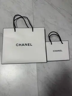 CHANEL ショップ袋 2枚セット ホワイトのサムネイル