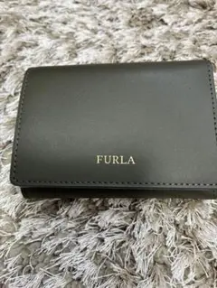 美品✨FURLA フルラ　三つ折り財布 グリーン