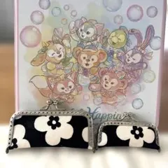 花柄 がま口 2点セット ハンドメイド 新品