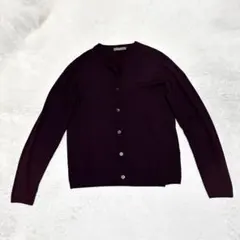 Cruciani/クルチアーニ Vネック ニットカーディガン 44 S ブルー