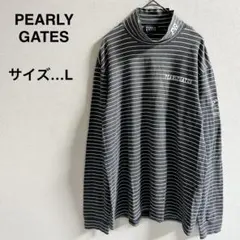 PEARLY GATES ゴルフシャツ モックネック グレー - メルカリ