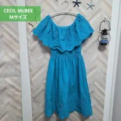 CECIL McBEE Mサイズ ターコイズブルー 刺繍のサムネイル