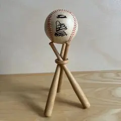 王貞治直筆サインボール 800号木製スタンド付き GIANTS 中畑清選手サインボール（印刷） 木製スタンド付き - メルカリ