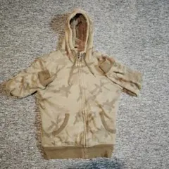 ユニクロ　迷彩カモフラージュ フード付きパーカー　S