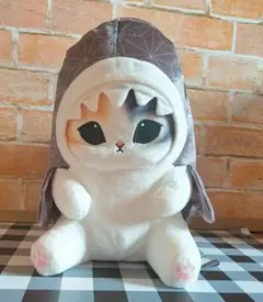 モフサンド サメにゃん〜和〜BIGぬいぐるみ 和柄サメにゃん 黒のサムネイル