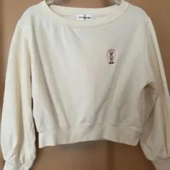リリーベア刺繍クリームスウェット F