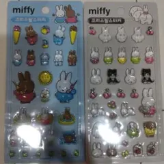 ミッフィーボンボンドロップシール クリスタルシール 2シートセット