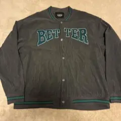SHEIN BETTER スタジャン Lサイズ グレーのサムネイル