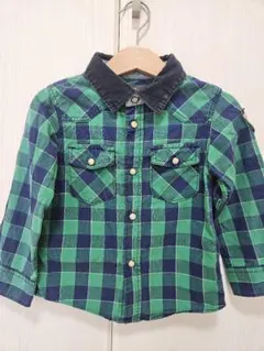 H&M チェック 長袖シャツ 男の子