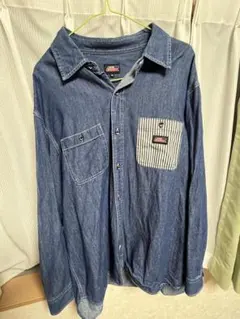 Dickies デニム・黒 長袖シャツ 大きいサイズ3L ２点セット