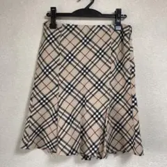 極美品✨　バーバリーロンドン　スカート　シャドーチェック　シルク混　2XL 極美品✨ バーバリーロンドン スカート シャドーチェック シルク