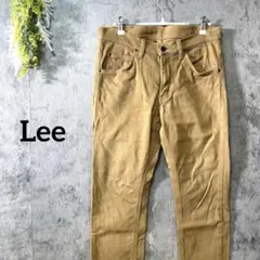 リー　カラーデニム　ストレッチパンツ　スリムストレート　日本製　カジュアル　M