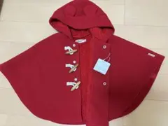 【新品、即日発送】ミキハウス　ホットビスケット ポンチョ70 80 90 クマ耳