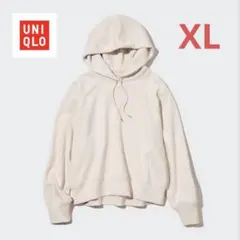 【試着のみ】UNIQLOスウェットプルパーカ（長袖） オフホワイト XL