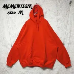 ☆特別大セール☆　メメントイズム　パーカー　オレンジ　オーバーサイズ　M