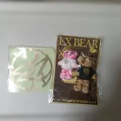 EX BEAR ぬいぐるみ AKIRAプロデュース＆２４カラッツシールセット