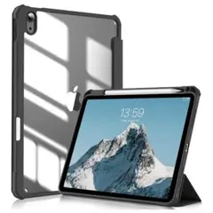 【iPad Air専用スタンド付きケース】ブラック⭐︎10.2インチ