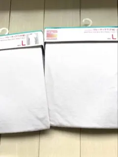 ヒートテック　クルーネック　半袖　ホワイトL 2点