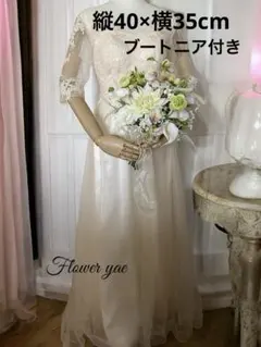 ハンドメイドアーティフィシャルフラワー　ウェディングブーケ前撮りリゾート⑥