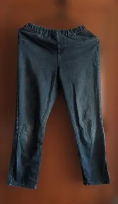 ダークブルー　デニムスキニーパンツ