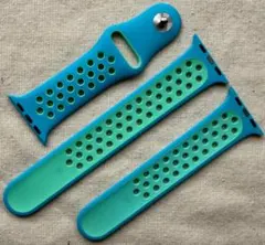Apple Watch Nikeクロリンブルー/グリーングロー40MM 純正