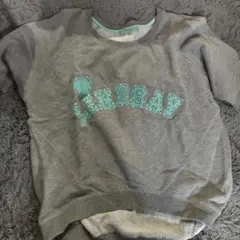 グレー トレーナー 半袖