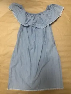 Zara デニム風ワンピース　M