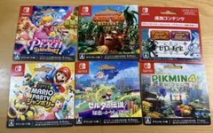 使用済　Switch ダウンロードカード　６枚セット