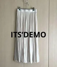 着用1回　ITS’DEMO イッツデモ　プリーツスカート　フリーサイズのサムネイル