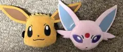 ポケットモンスターフェイスぬいぐるみクリップ　　イーブィ　エーフィ