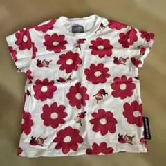 リトルミイ 赤い花柄 Tシャツ 90