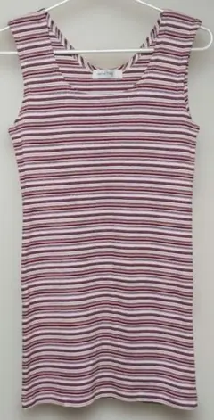 大幅値下♥ストライプ ロングタンクトップ ミニワンピース　Lサイズ