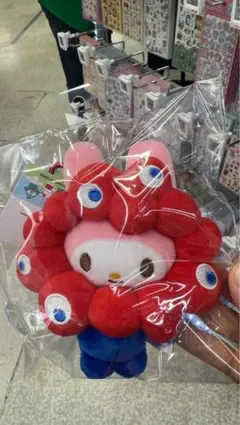 サンリオ ミャクミャク なりきりぬいぐるみ マイメロ BC カラビナ 赤