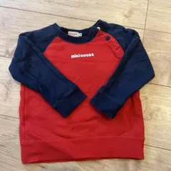 ミキハウス　ロゴトレーナー90